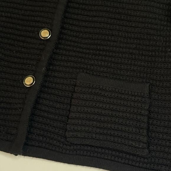 JOIE Textured Cardigan Jacket XL Gold Buttons Old Money Preppy Quite Luxury - Picture 7 of 8